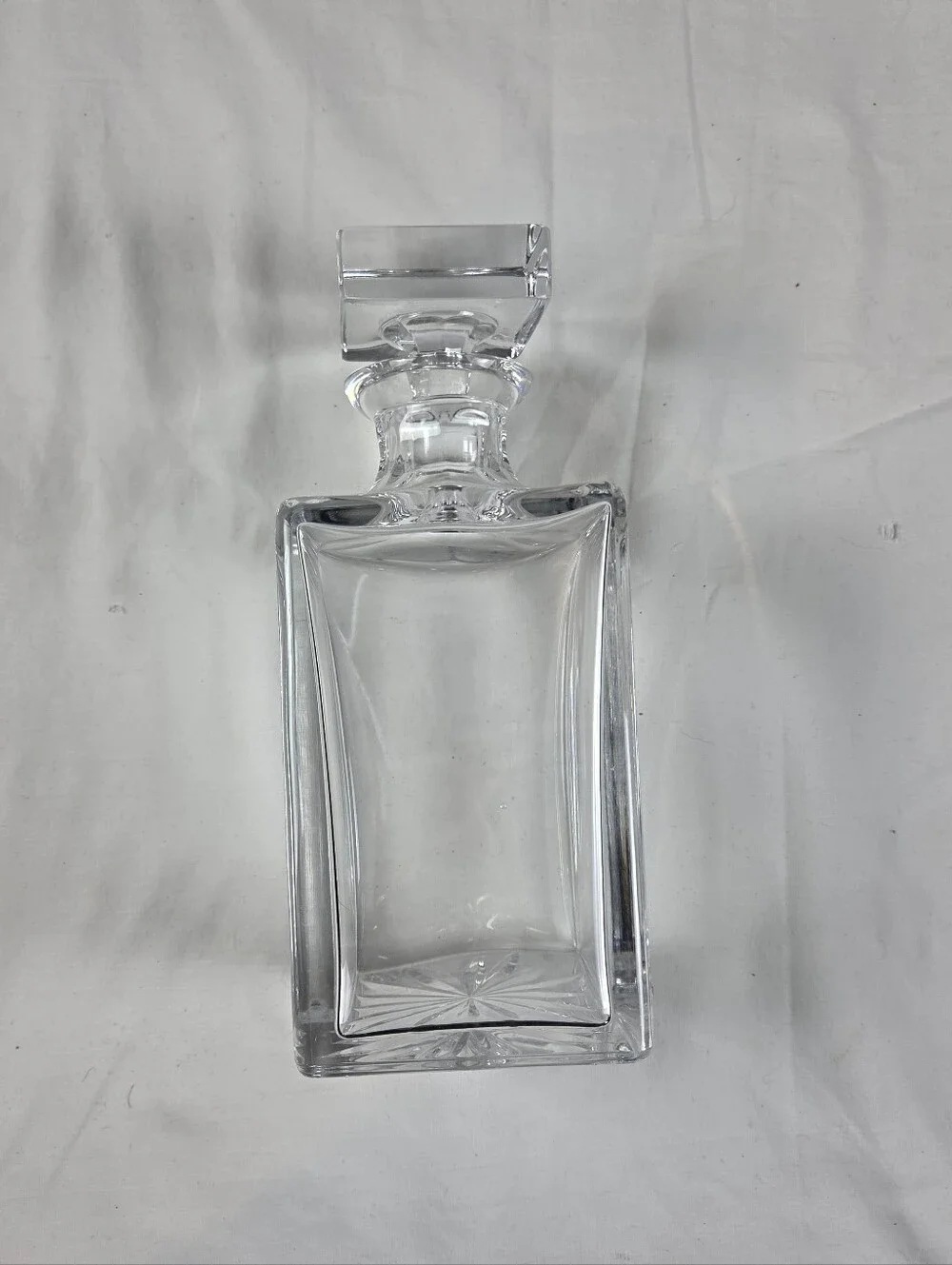 Vintage Crystal Whiskey Decanter with Stopper 9